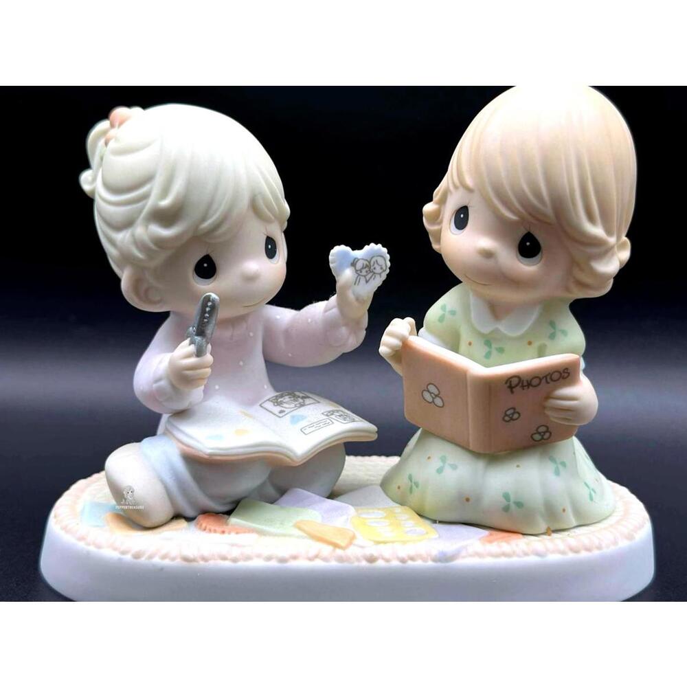 Precious moments Adorable Childhood Memories Girls w Photo Album